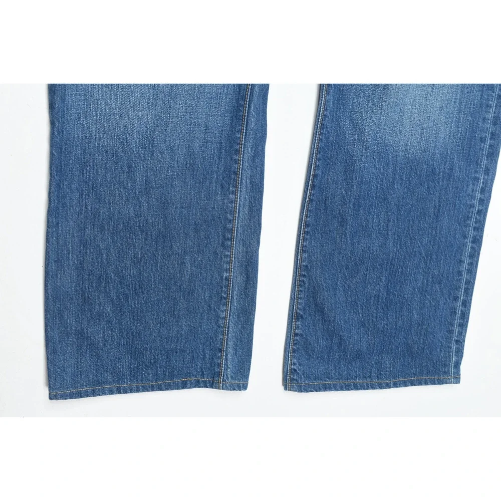 Vintage GAP 1969 Boot Cut Jeans Mens 35x30 Blue Relaxed Fit Low Rise Y2K Denim